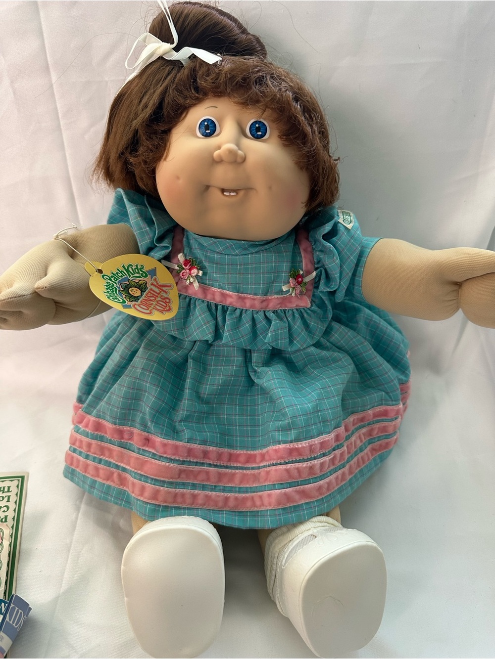 Vintage 1986 Cabbage Patch Kids Cornsilk Kids Doll 16" Blue Eyes New Without Box